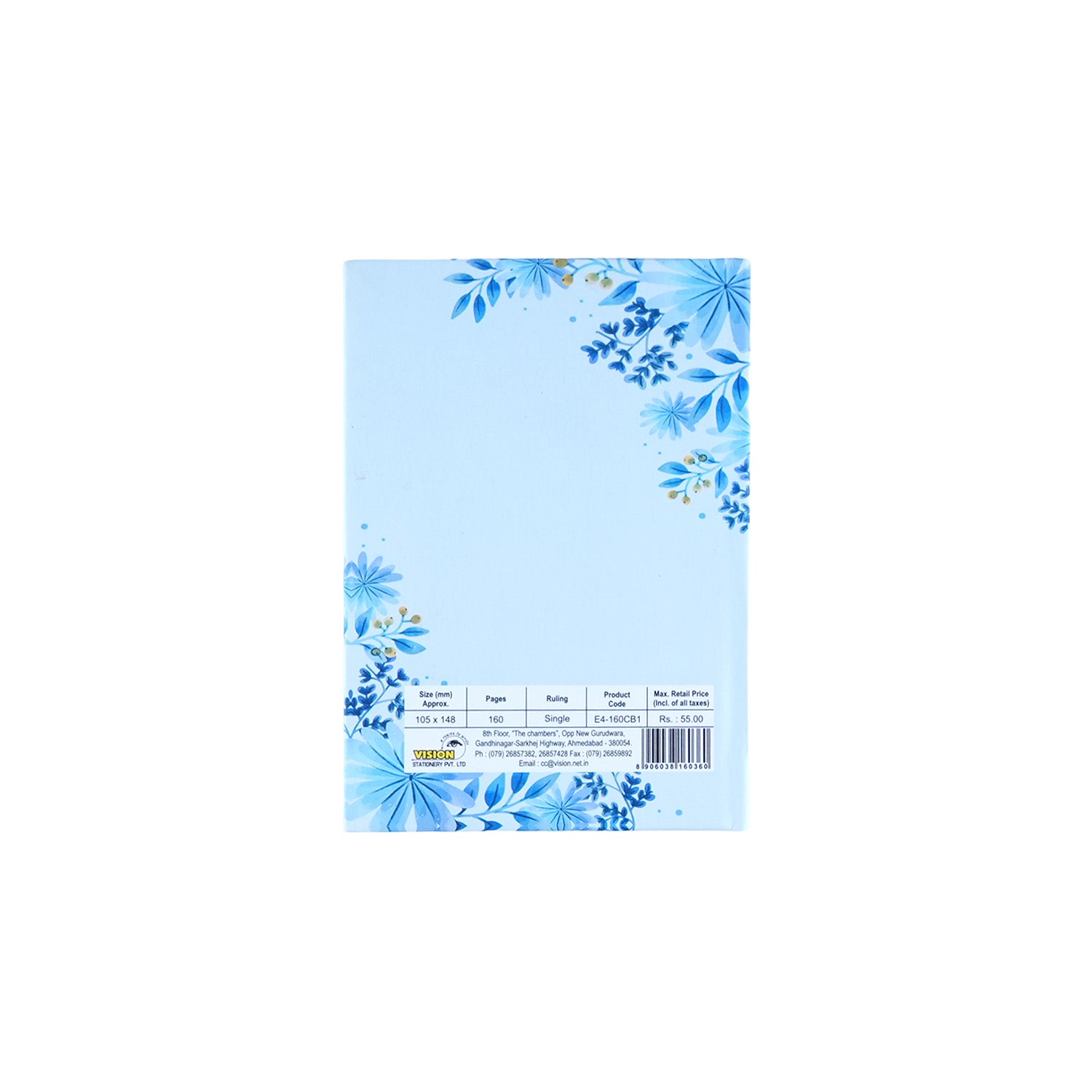 Vision Single Line Case Bound Notebook 160 Pages A6 (CSDA610)