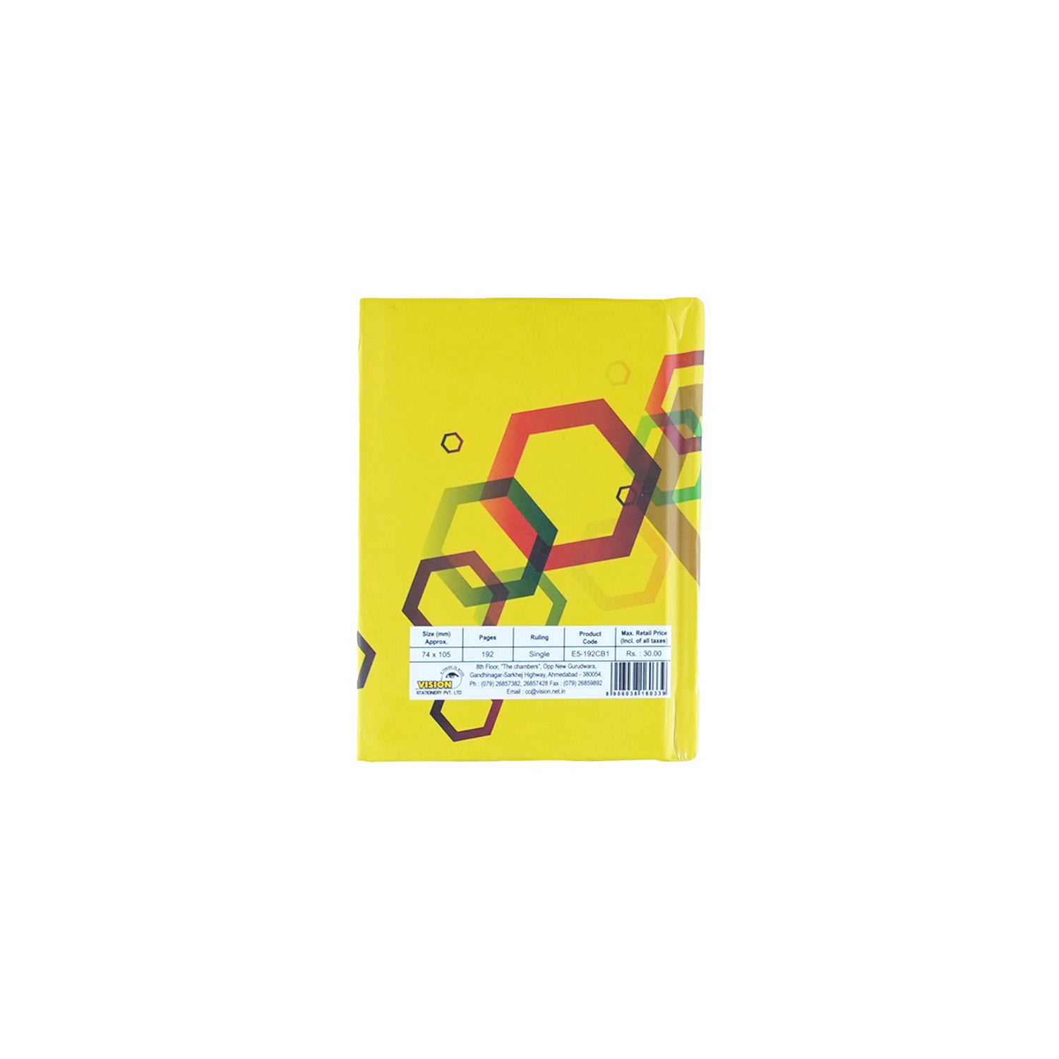 Vision Pocket Notebook 192 Pages 7.4x10.5 cm (CSD071001)