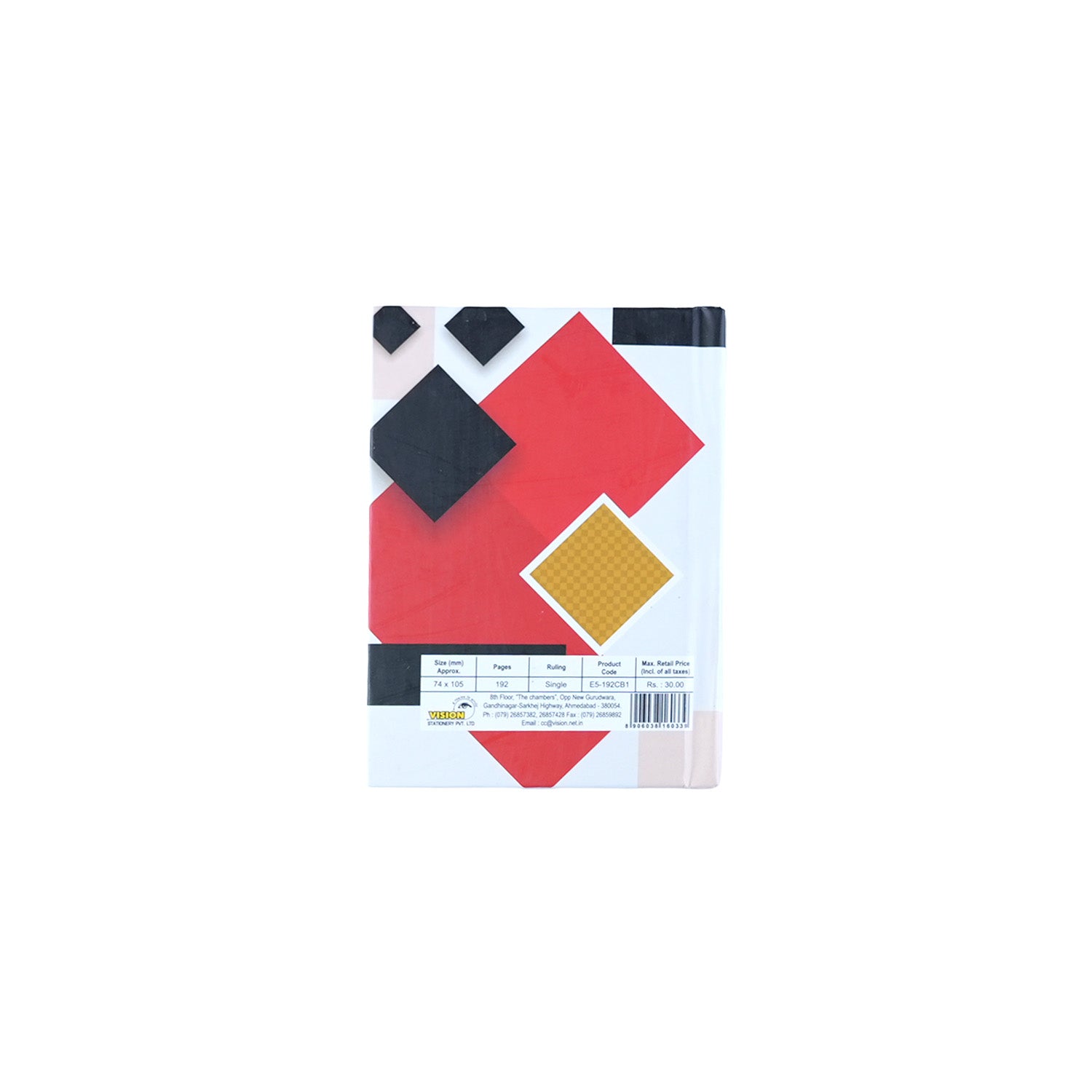 Vision Pocket Notebook 192 Pages 7.4x10.5 cm (CSD071002)