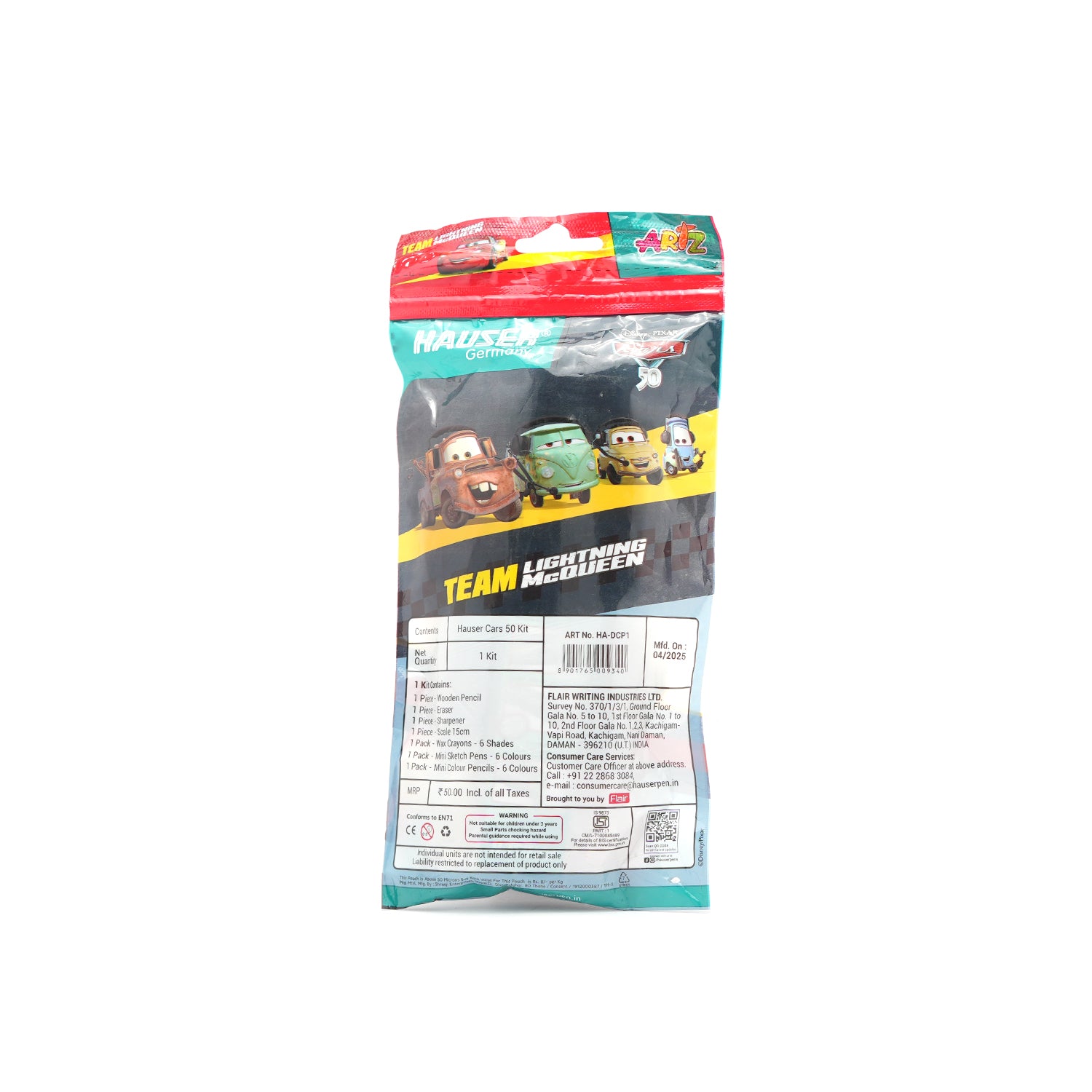 Hauser Cars 50 All-in-One Kids Drawing Stationery Kit