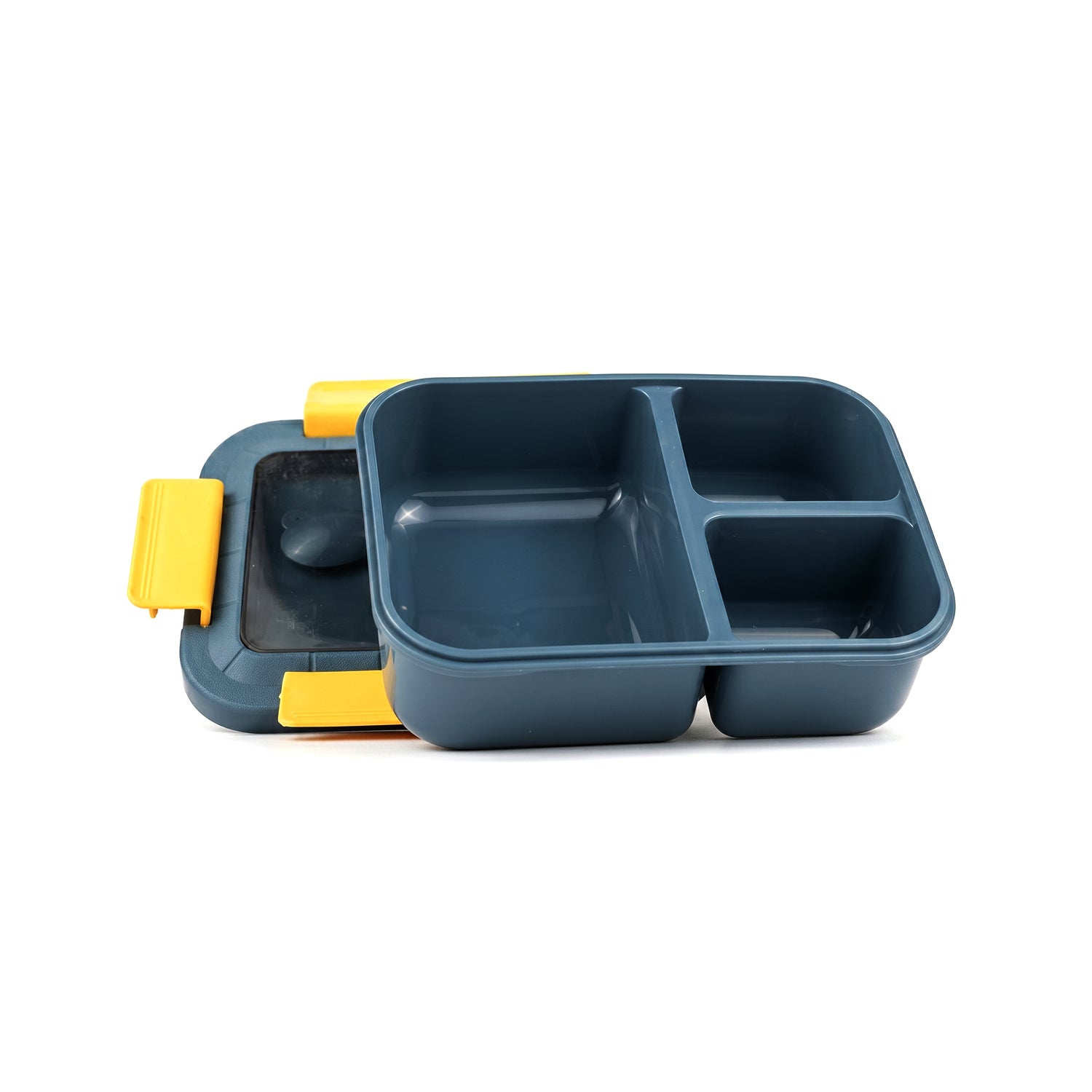 Double-Layer High-Capacity Bento Lunch Box with Fork and Spoon