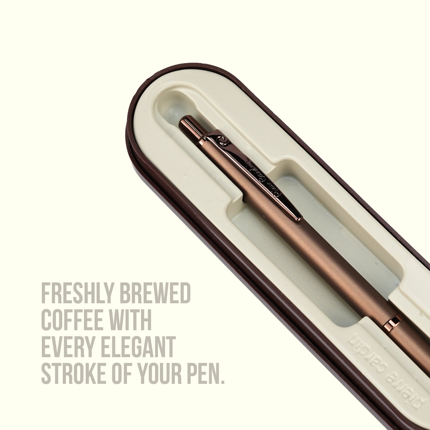 Pierre Cardin Café Coffee Scented Matte Retractable Ball Pen