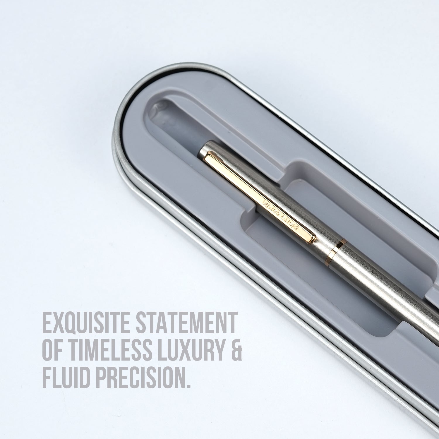 Pierre Cardin Monza Copper Nickel Luxury Silver Trim Ballpoint Pen