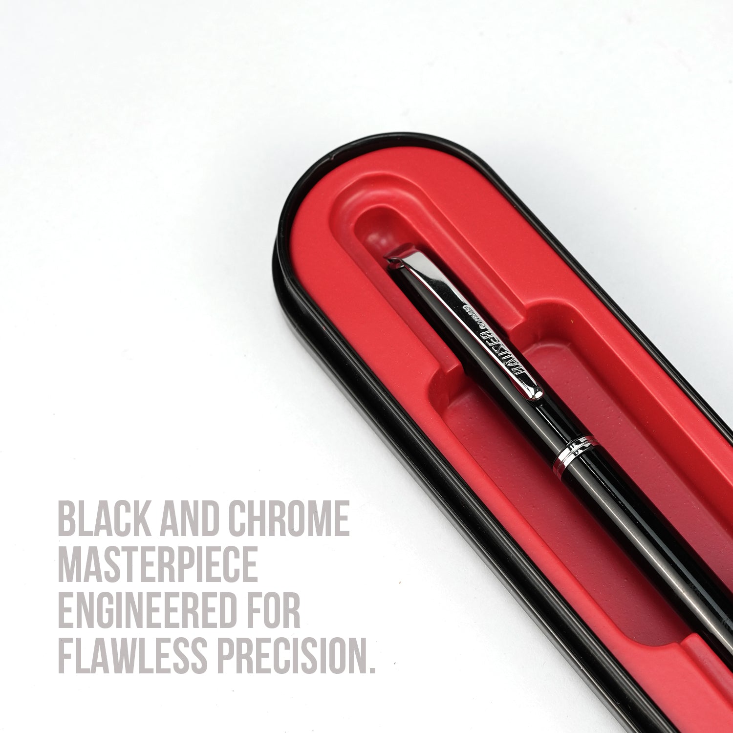 Hauser Dignity Black and Chrome Premium Twist Ballpoint Pen