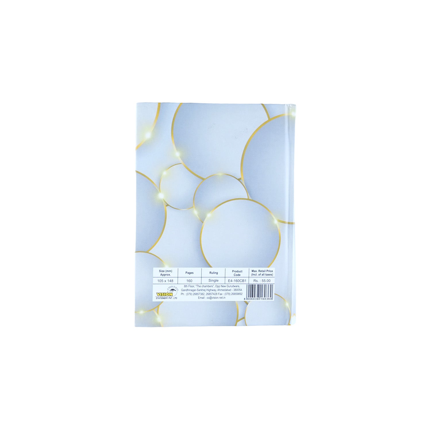 Vision Single Line Case Bound Notebook 160 Pages A6 (CSDA612)