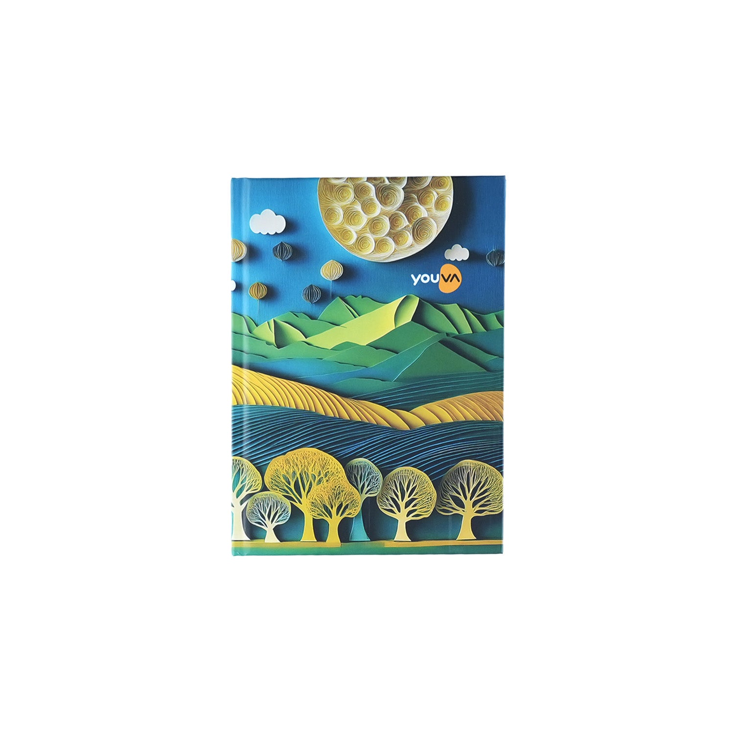 Youva Single Line Case Bound Notebook 160 Pages A6 Size (CSDA603)