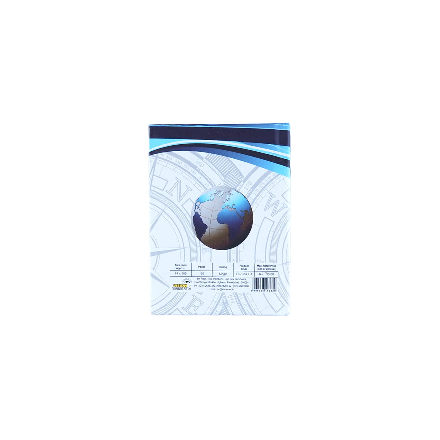 Vision Pocket Notebook 192 Pages 7.4x10.5 cm (CSD071003)