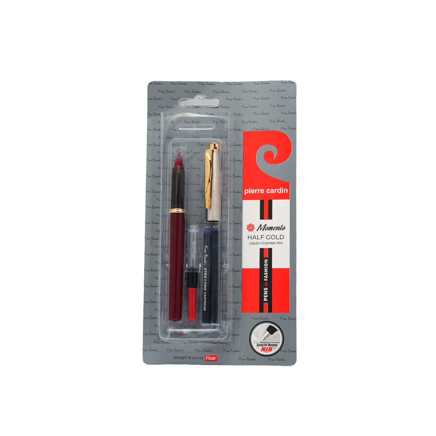 Pierre Cardin Half Gold Black Metal Luxury Fountain Pen