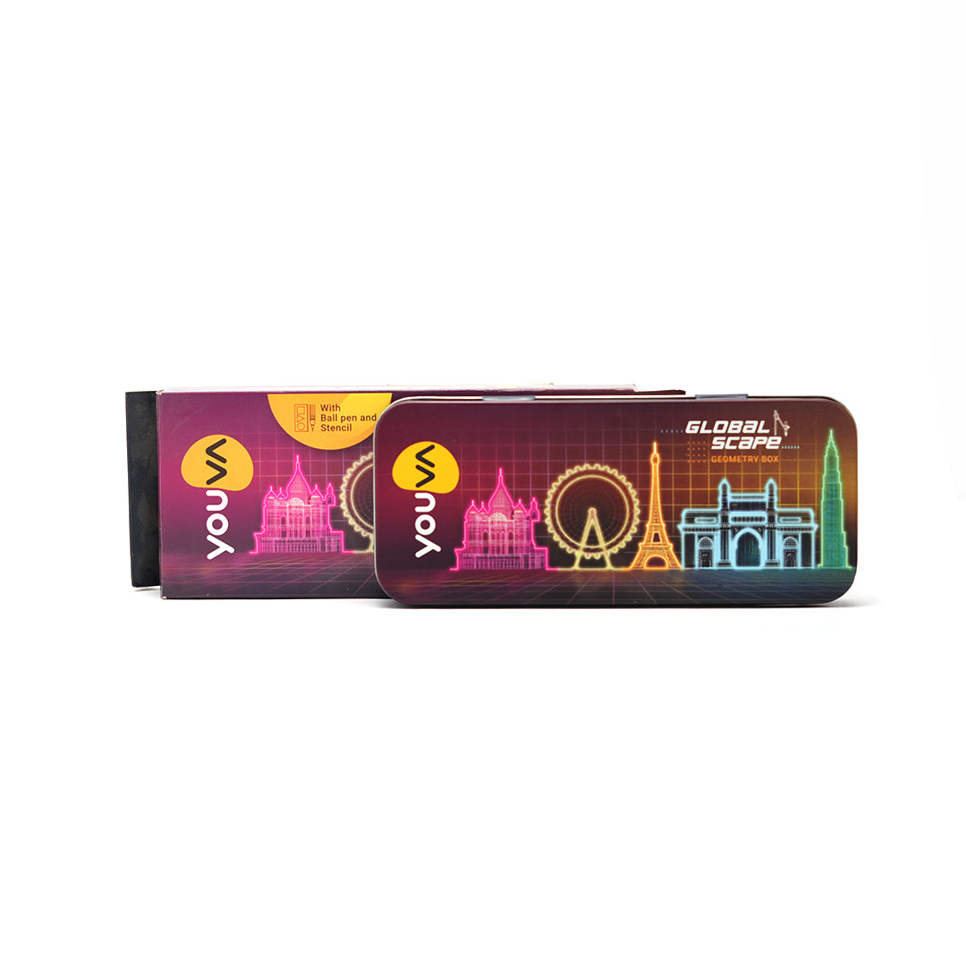 Navneet Youva Global Scape Geometry Box | Premium High-Precision Mathematical Instruments & Drafting Set
