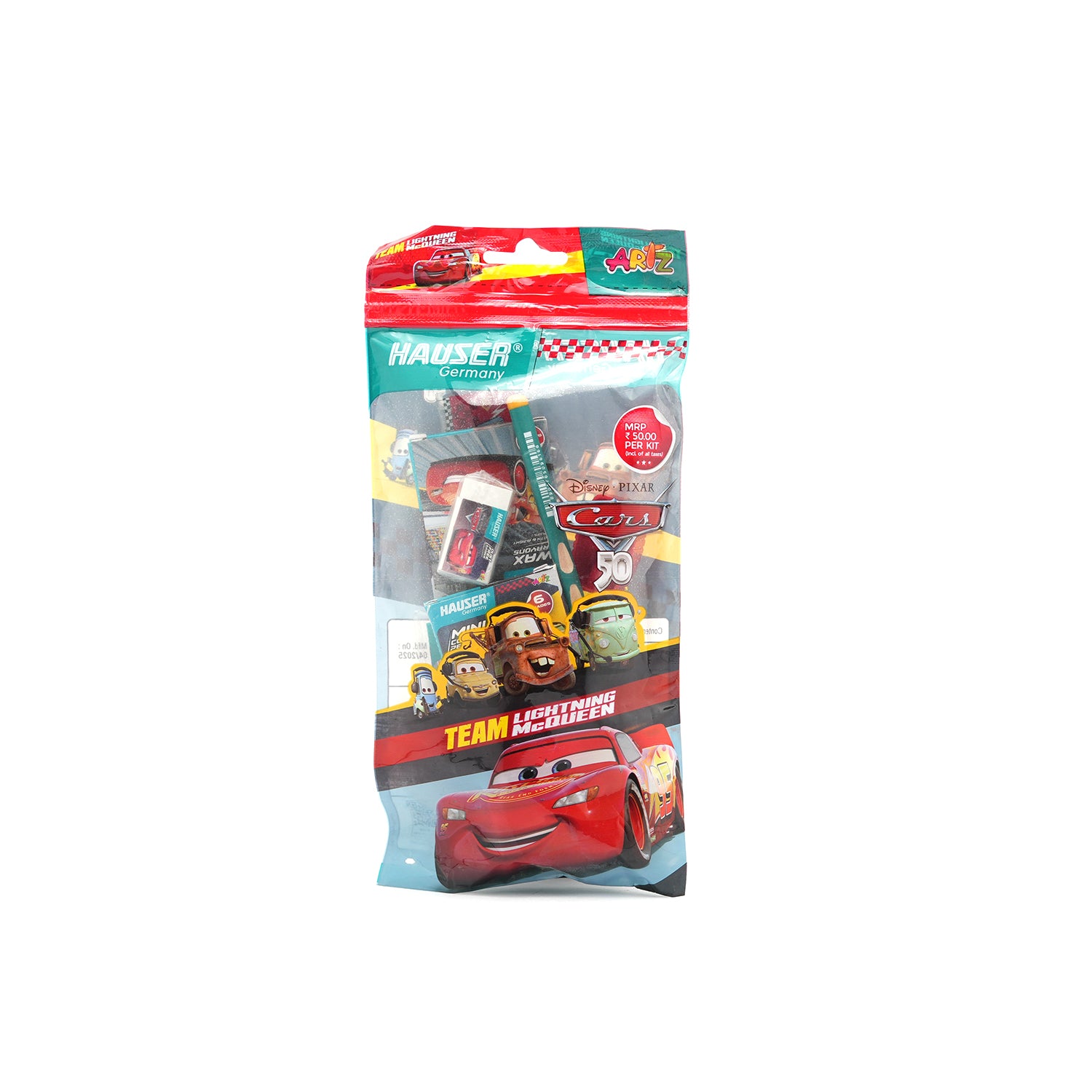 Hauser Cars 50 All-in-One Kids Drawing Stationery Kit