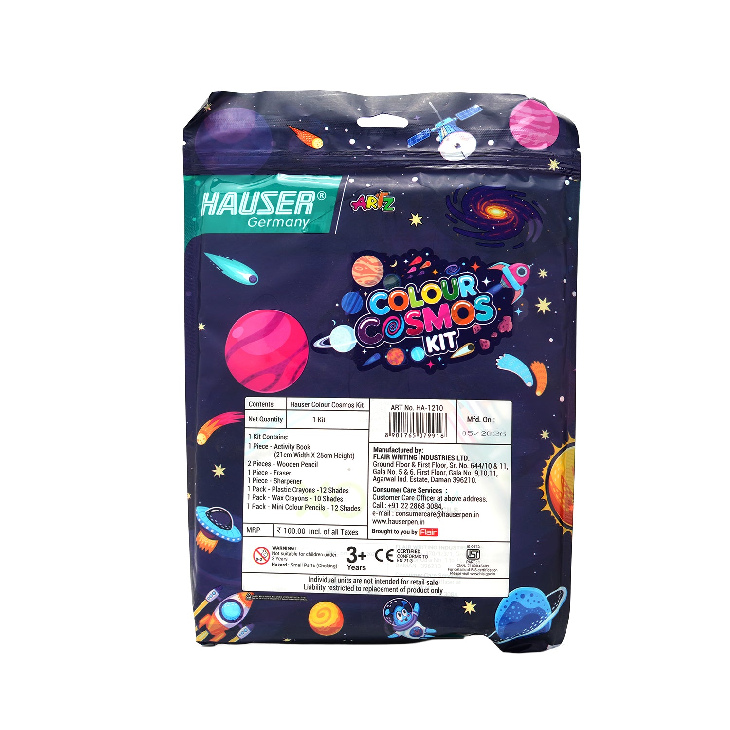 Hauser Colour Cosmos Kids Drawing Crafting Stationery Kit
