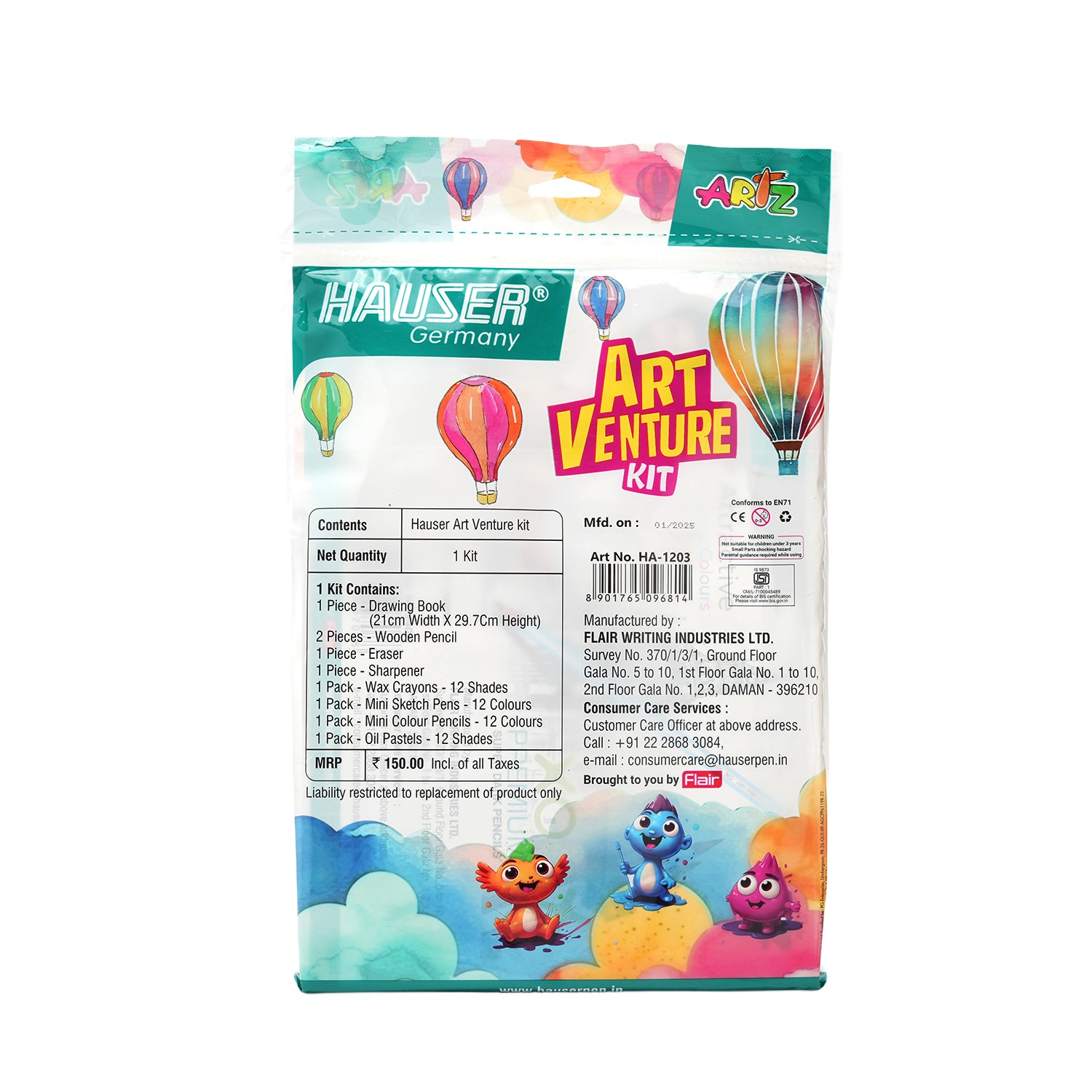 Hauser Art Venture Kids Drawing and Crafting Stationery Kit