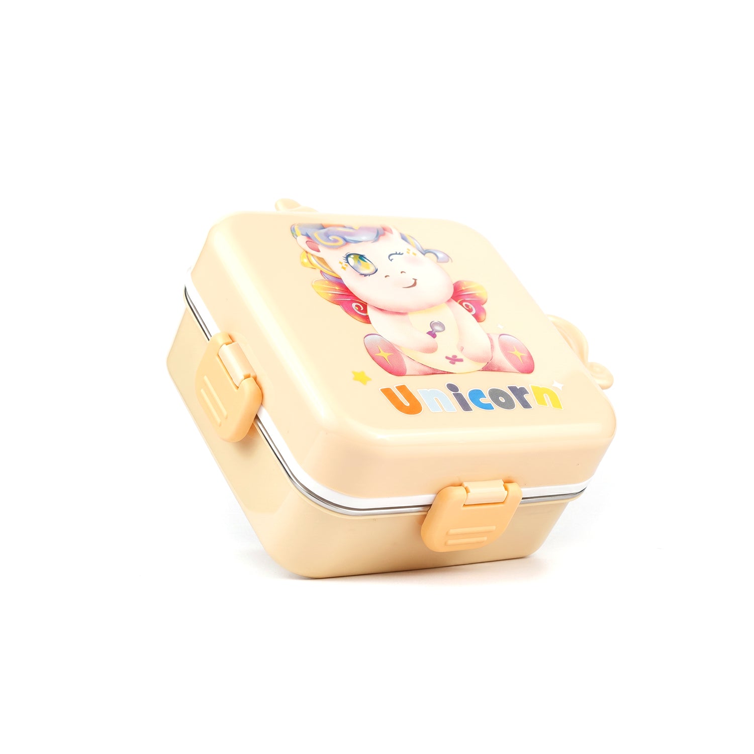 Unicorn Stainless Steel 3-Compartment Bento Lunch Box for Kids