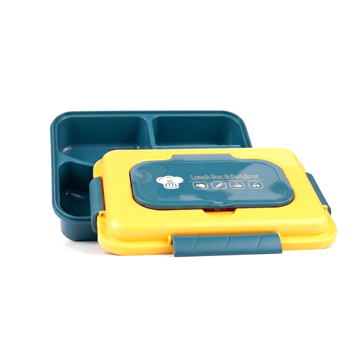 4 Compartment BPA Free Bento Lunch Box for Kids and Adults