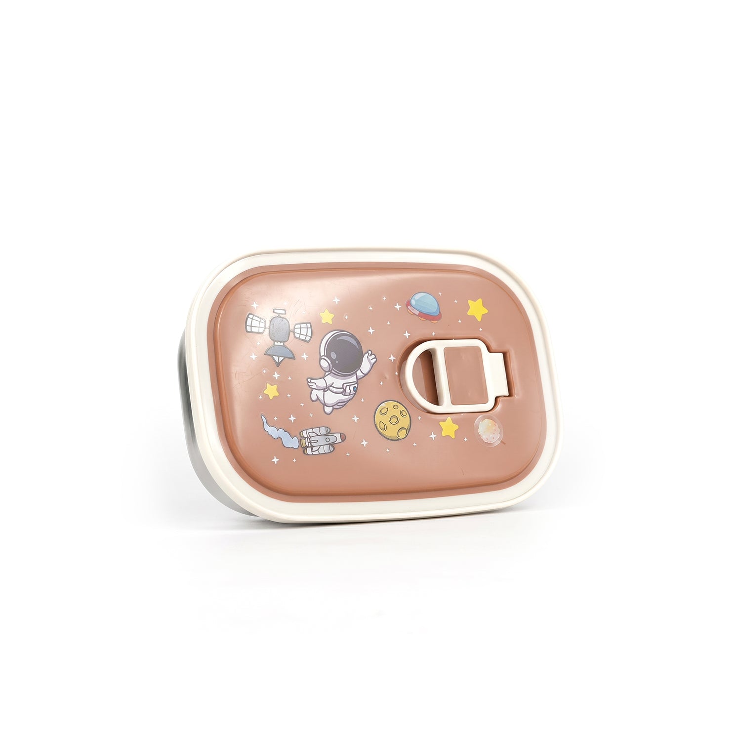 Compact Space-Themed Stainless Steel Leakproof Bento Lunch Box