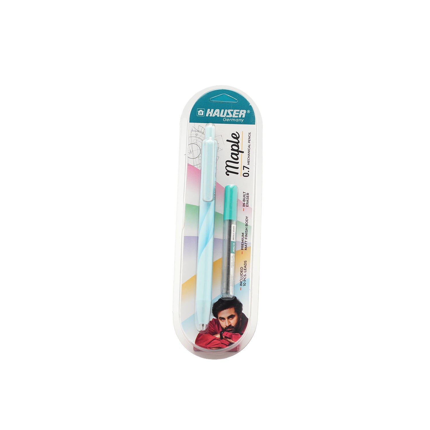 Hauser Maple Blue 0.7mm Premium Mechanical Pencil for Professionals