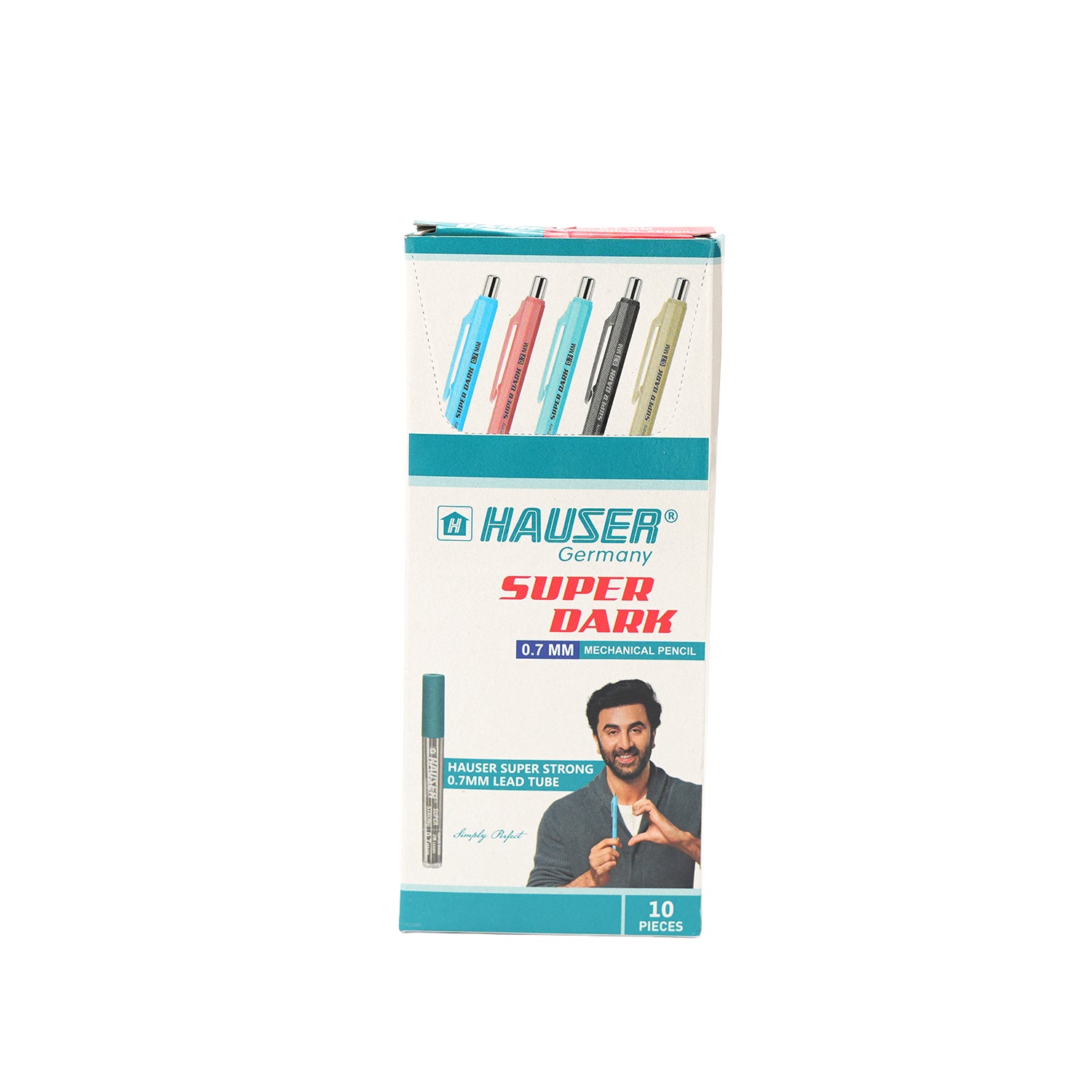 Hauser Super Dark 0.7mm Mechanical Pencil 10 Piece Pack