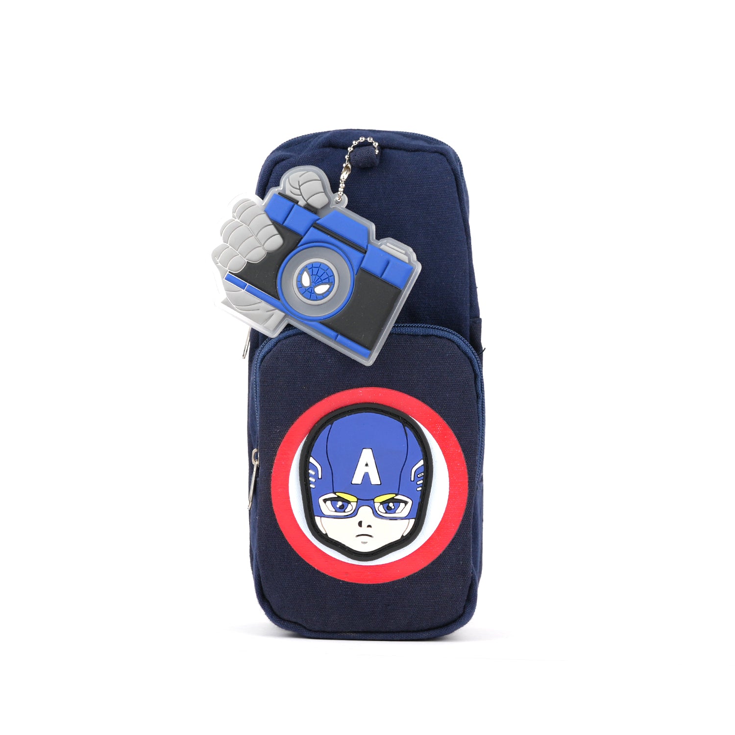 Large Capacity 2-Layer School Bag Style Stationery Pencil Pouch For Boy