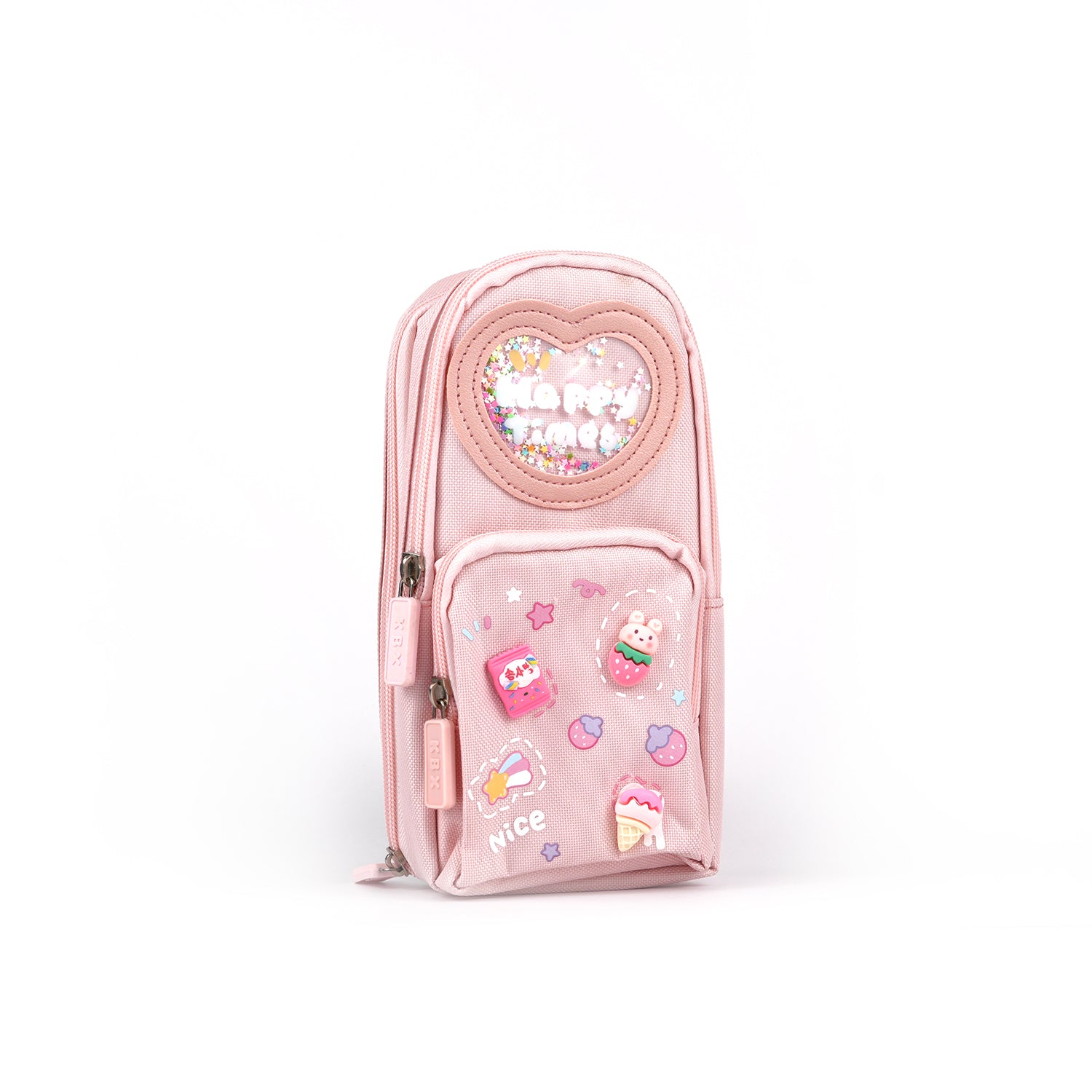 Large Capacity 3-Layer School Bag Style Stationery Pencil Pouch