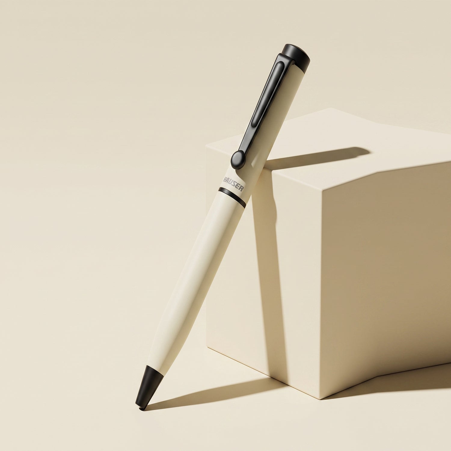 Hauser Cento Metal Ballpoint Pen | Premium Sleek Metallic Executive Writing Instrument for Professionals | Yellow