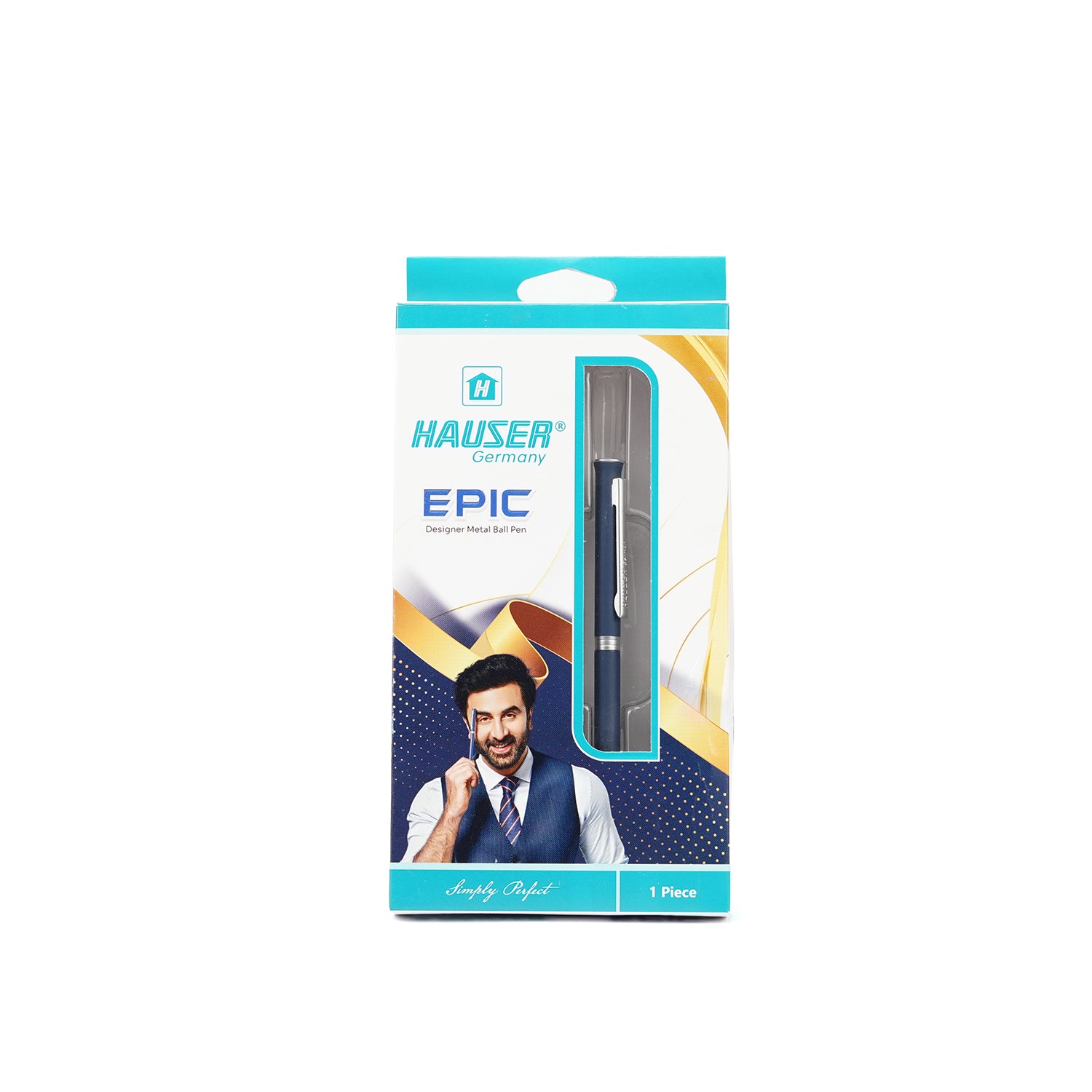 Hauser Epic Premium Metal Body Twist Mechanism Ballpoint Pen | Blue