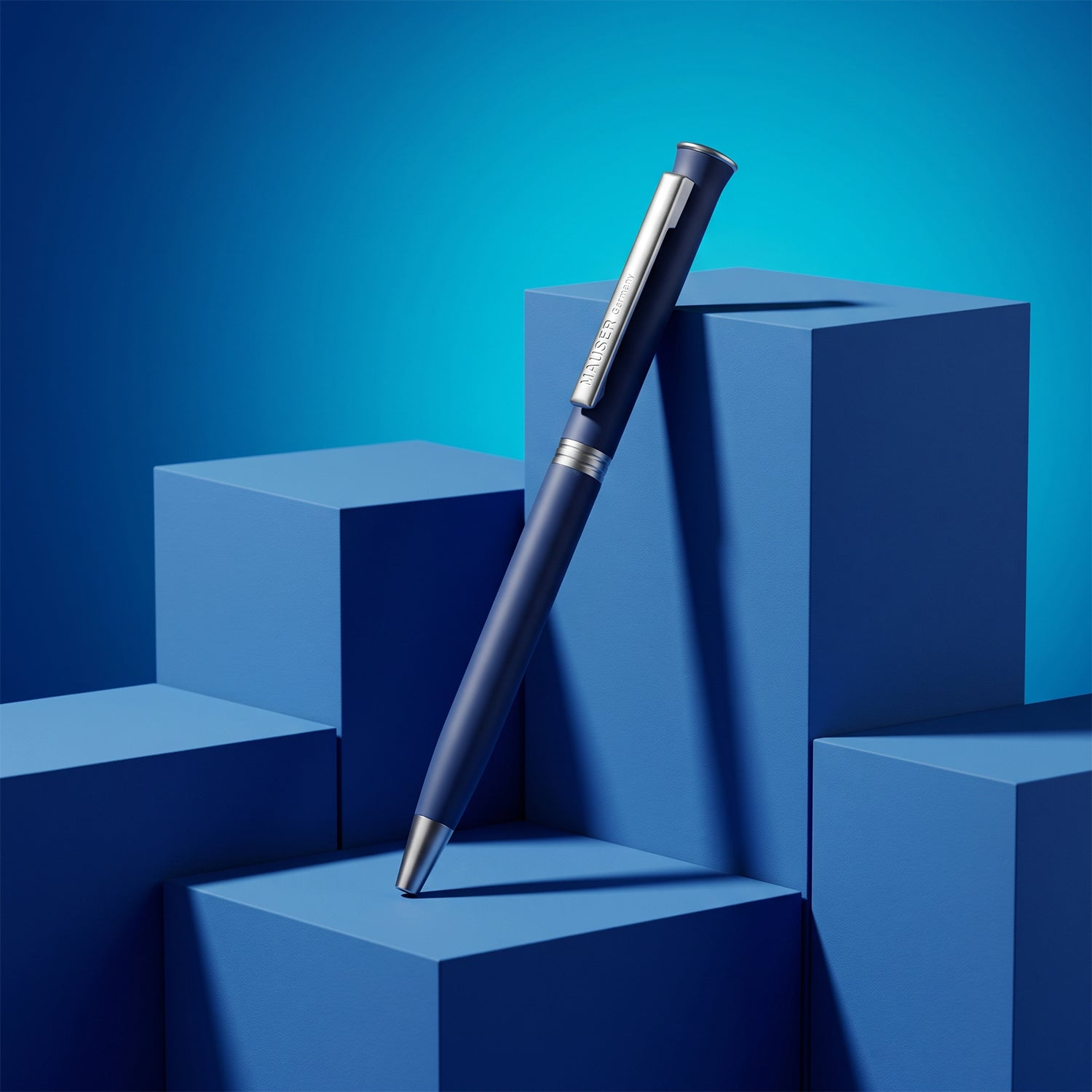 Hauser Epic Premium Metal Body Twist Mechanism Ballpoint Pen | Blue
