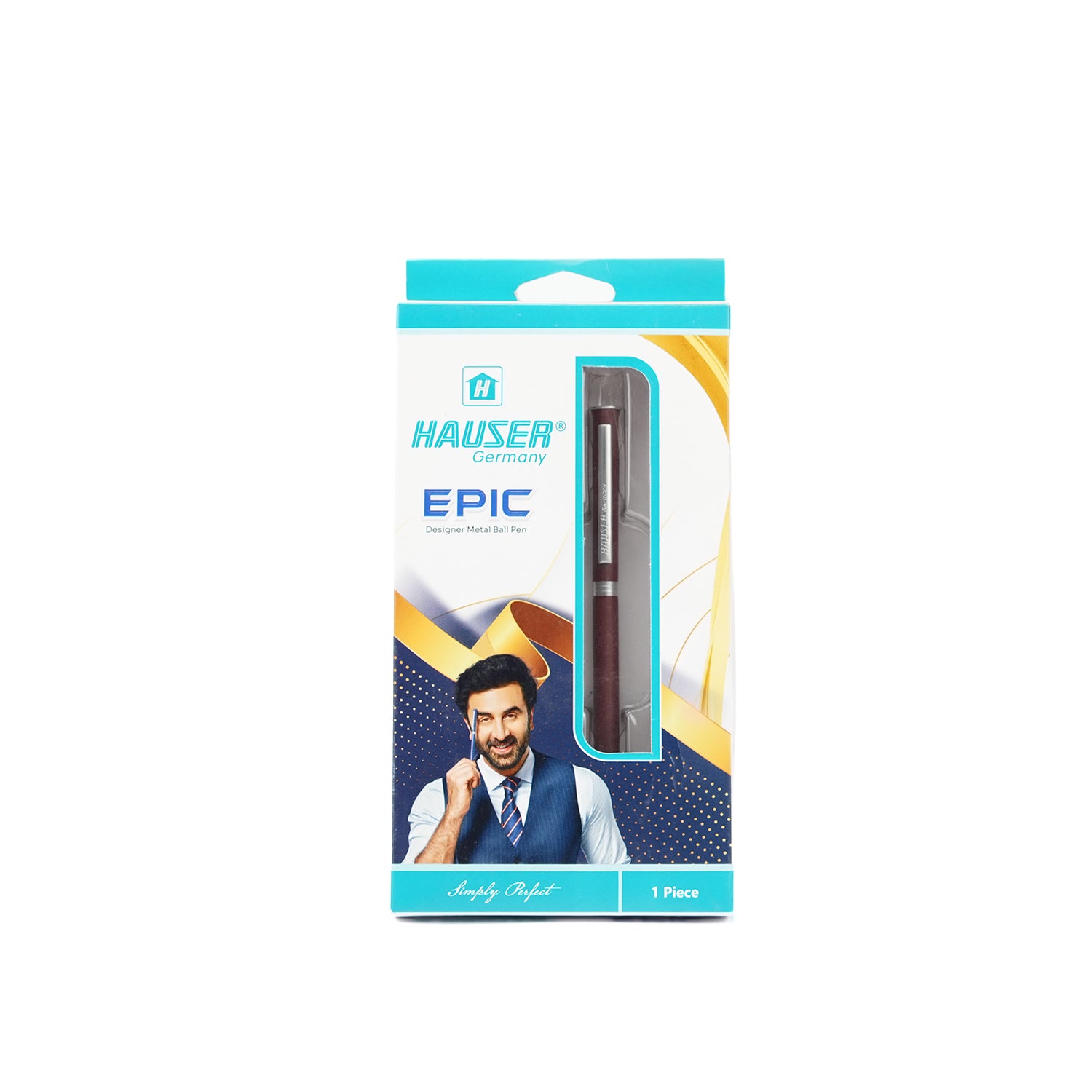 Hauser Epic Premium Metal Body Twist Mechanism Ballpoint Pen | Red
