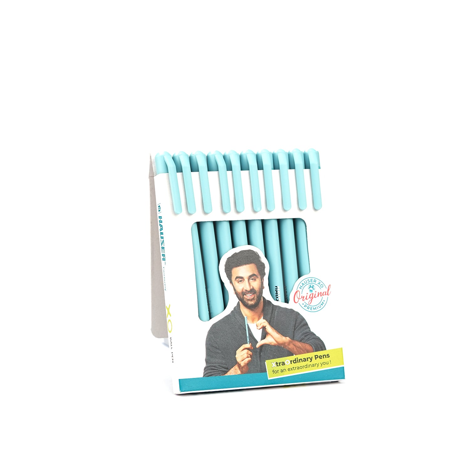 Store Hauser XO 0.7mm Low Viscosity Black Ink Ballpoint Pens 10-Pack | Blue