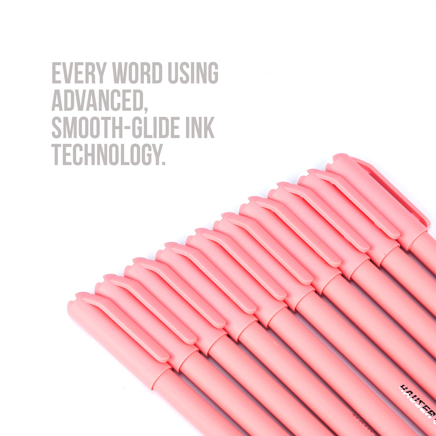 Store Hauser XO 0.7mm Low Viscosity Black Ink Ballpoint Pens 10-Pack | Pink