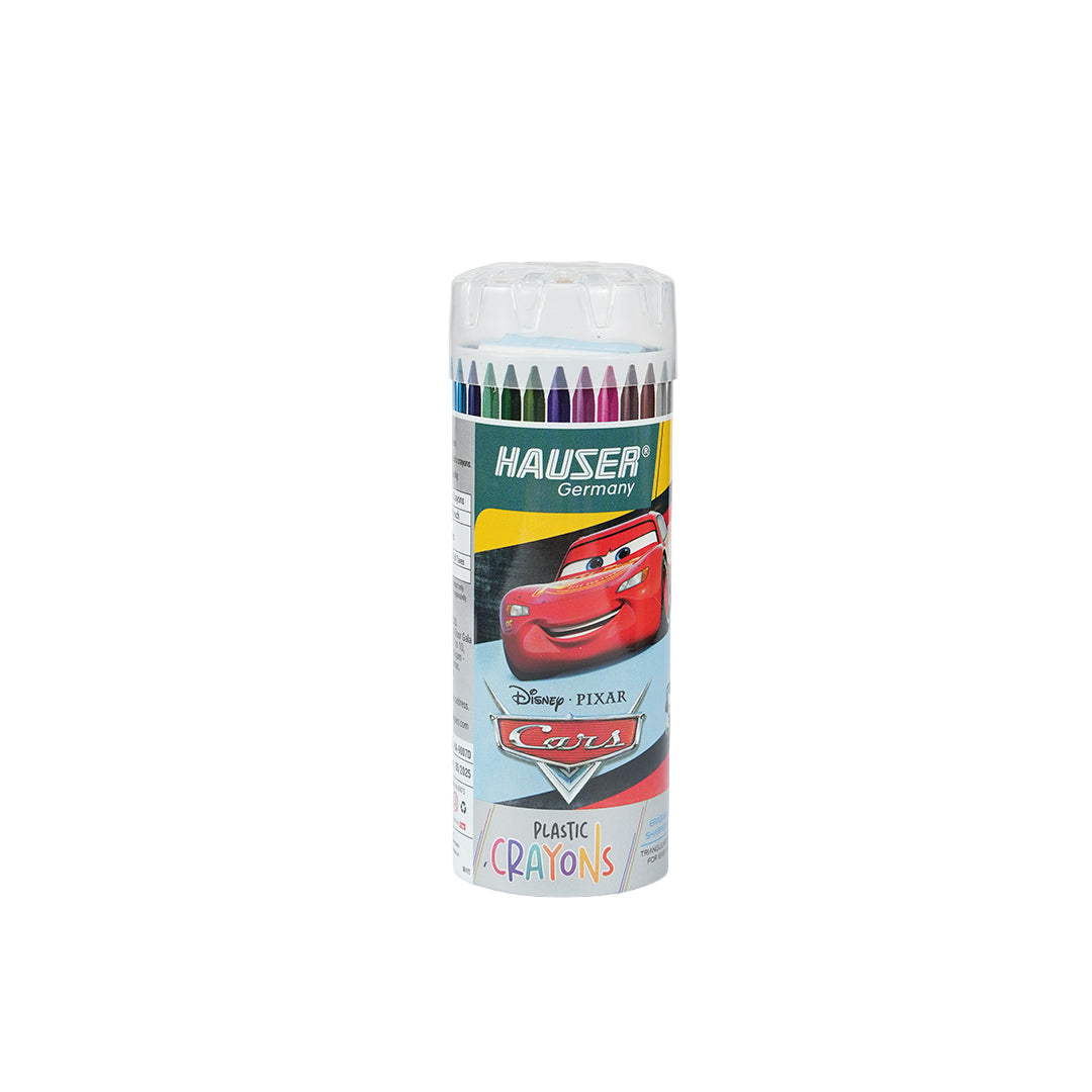 Hauser Plastic Crayons 14 Multicolor Shades Triangular Set