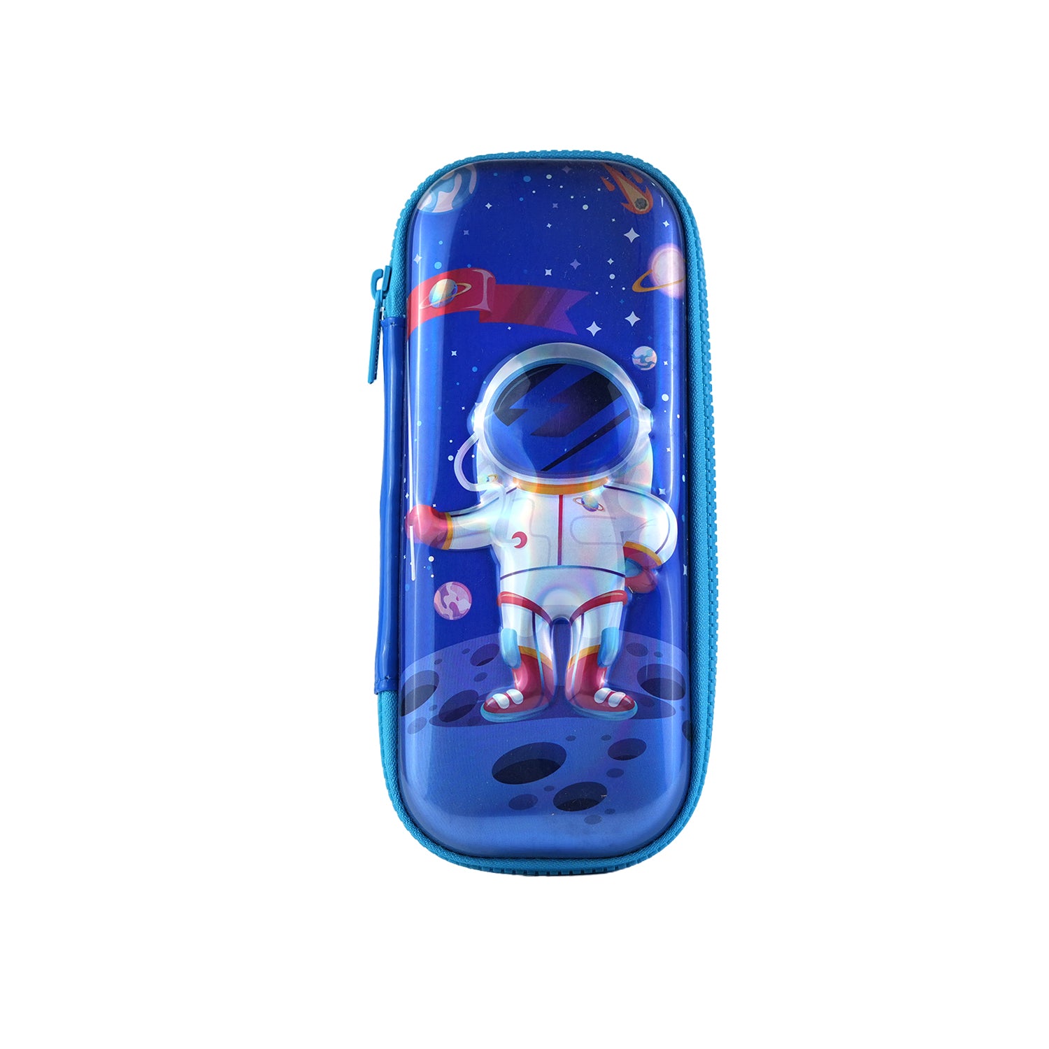 3D Hardtop EVA Space Theme Pencil Case | Premium Astronaut Stationery Organizer Pouch for Kids