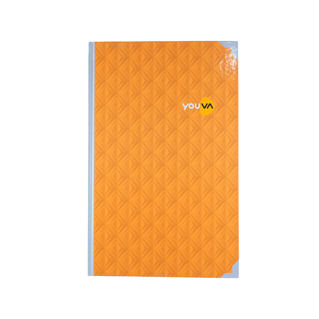 Youva Premium Single Line A4 Case Bound Notebook 72 Pages
