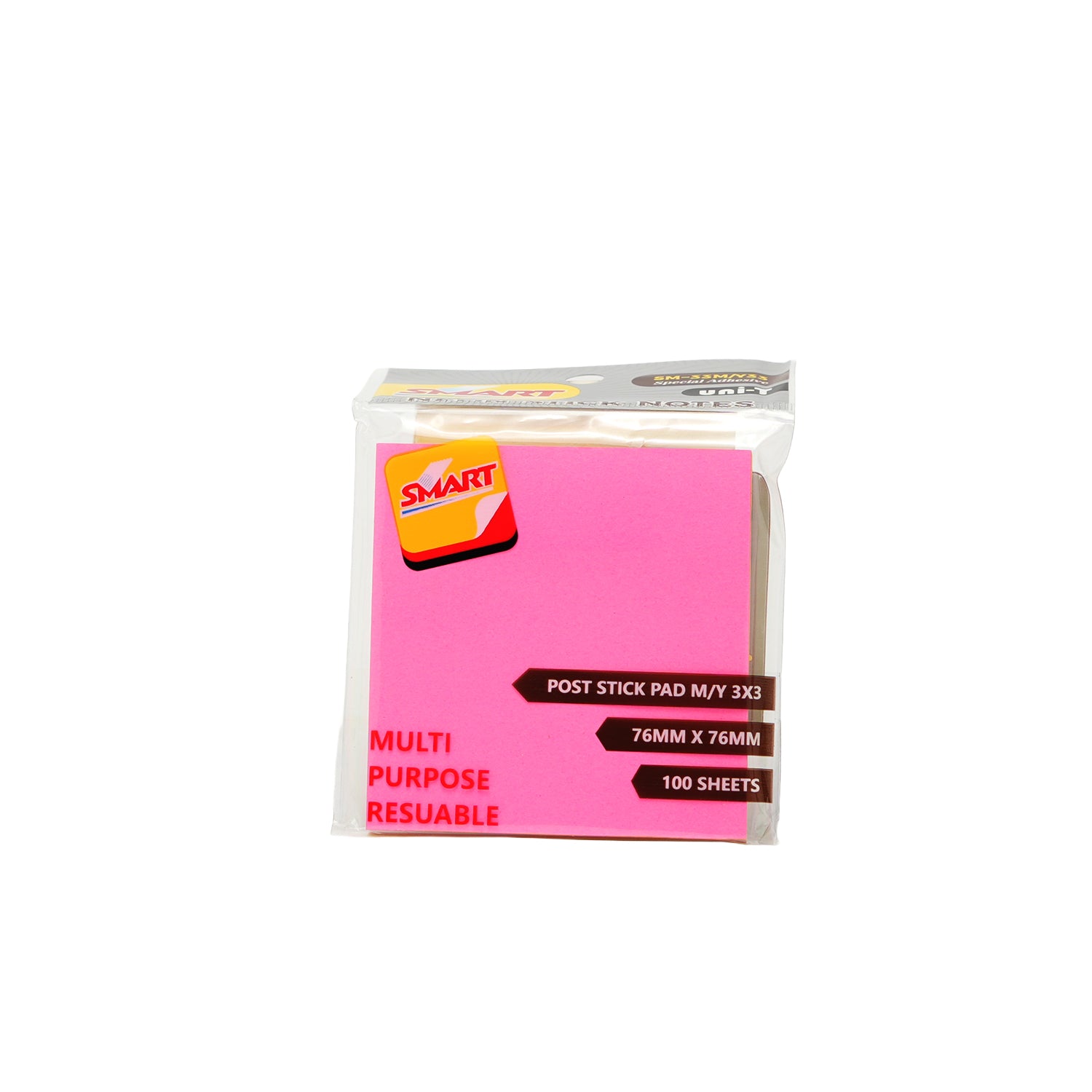 Smart Brand Neon 3x3 Multi-Purpose 100 Sheet Sticky Notes