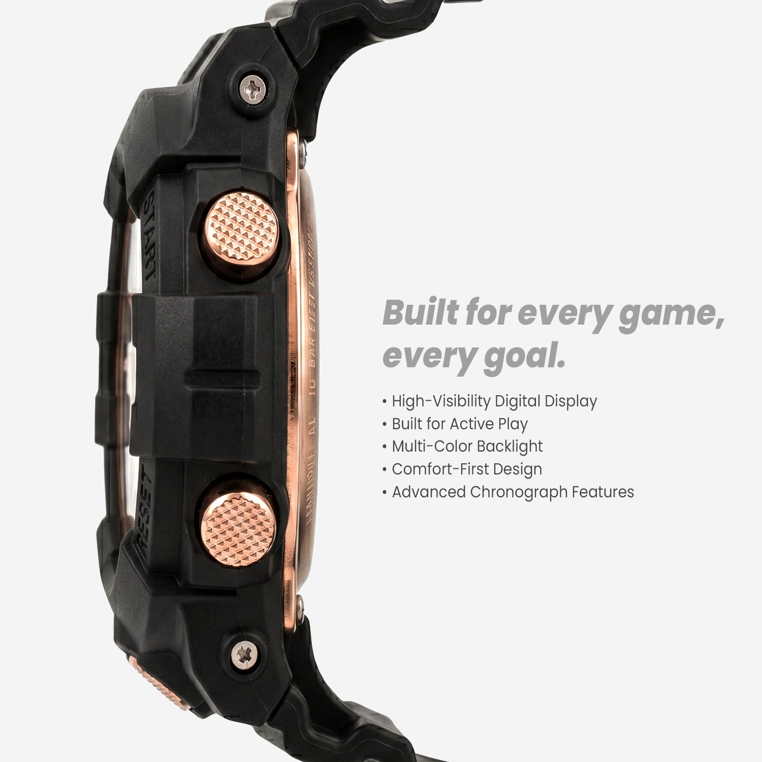 Sport Pro Water-Resistant Digital Sports Watch for Active Kids
