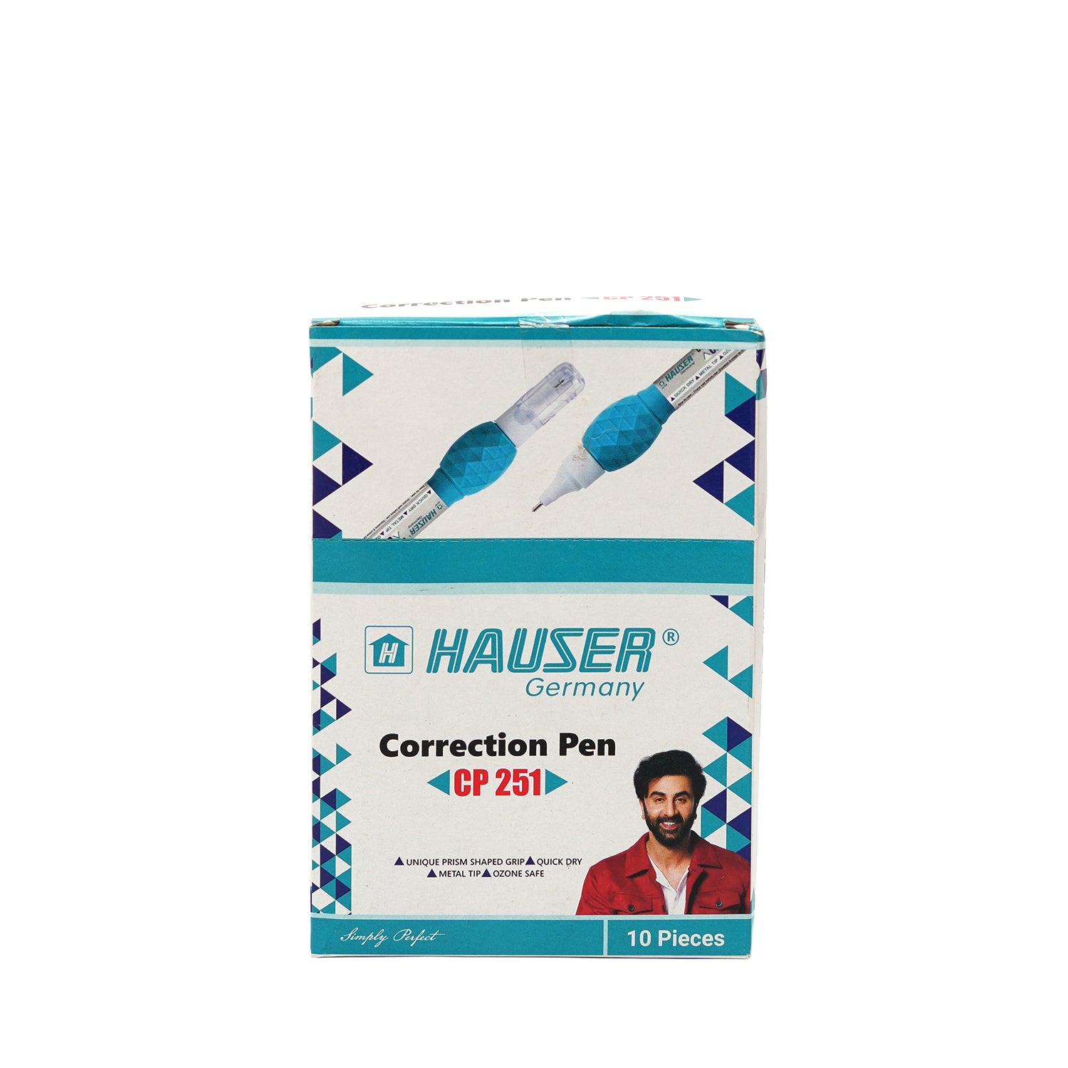 Hauser CP251 Quick Dry Precision Correction Pen Pack 10